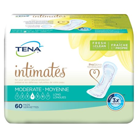 TENA Intimates Long Incontinent Pad 12" L Long Length, PK 180 54375